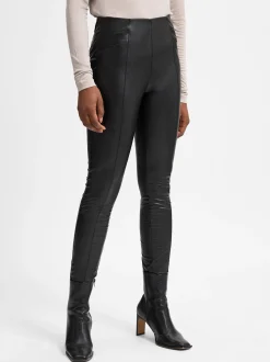 comma Damen Leggings in schwarz - Länge: lang
