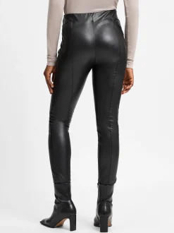 comma Damen Leggings in schwarz - Länge: lang