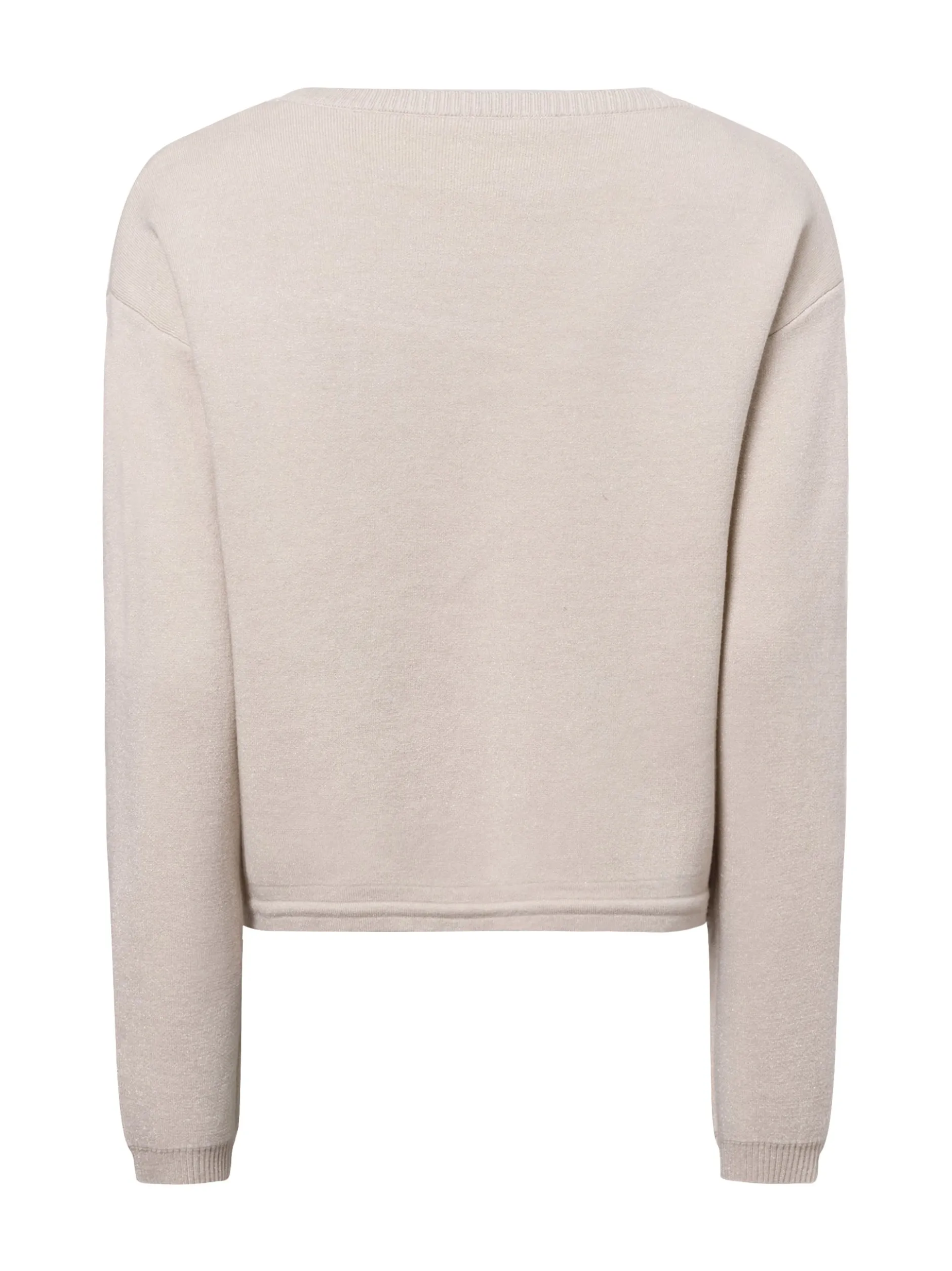comma Damen Pullover in beige silber - Ärmel: langarm