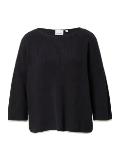 comma Damen Strickpullover in marine - Ärmel: 3/4 Arm