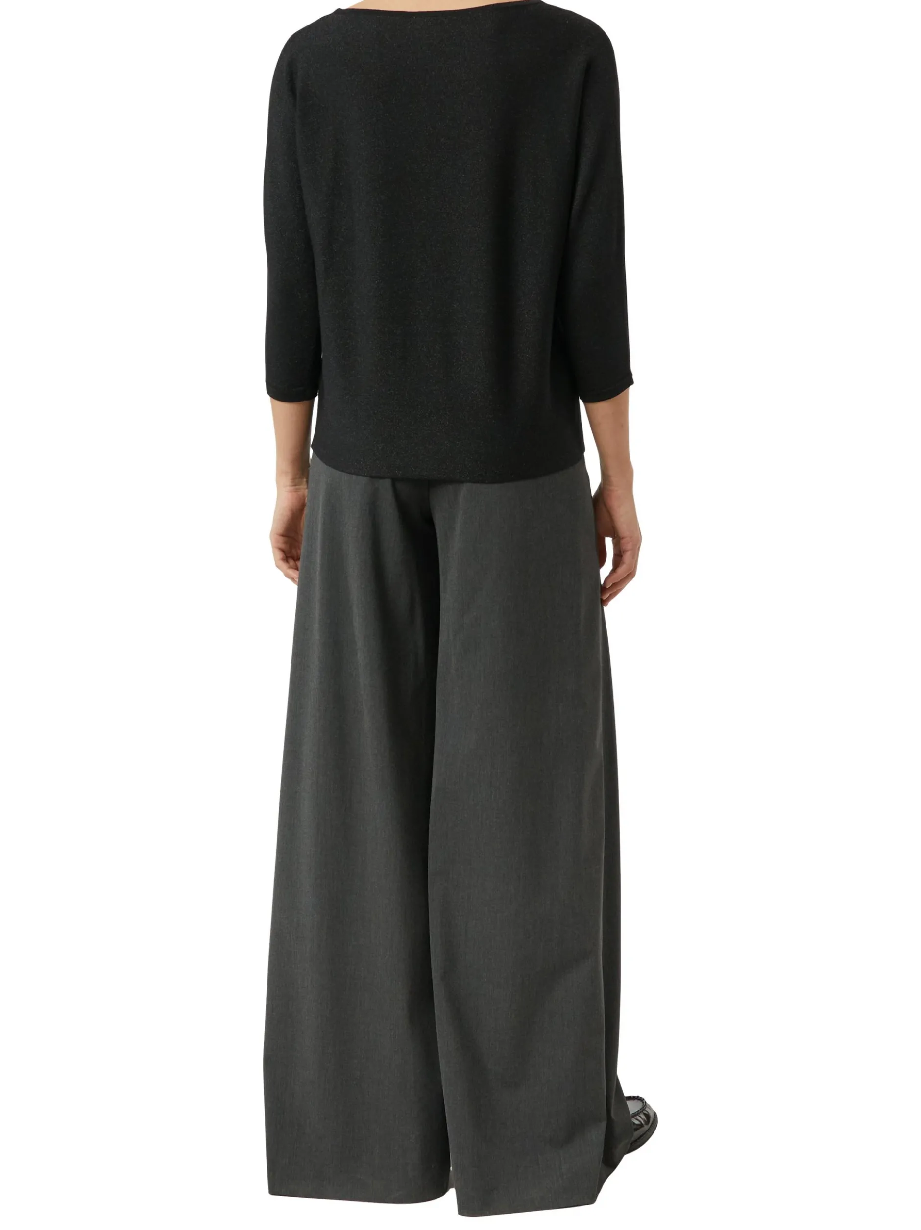 comma Damen Strickpullover in schwarz - Ärmel: 3/4 Arm