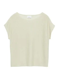 comma Damen Strickshirt in beige - Ausschnitt: Rundhals