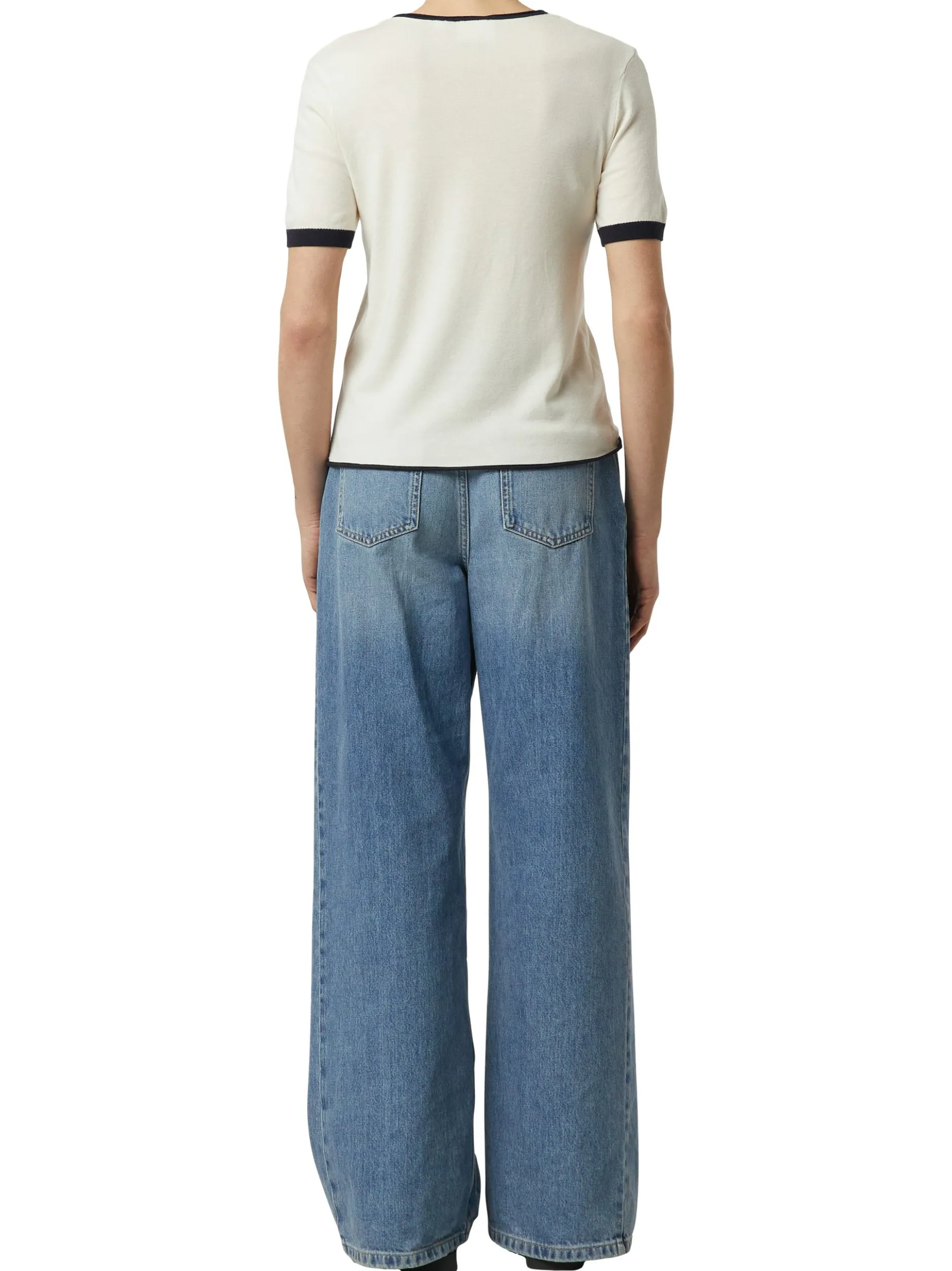 comma Damen Strickshirt in ecru - Ausschnitt: Rundhals