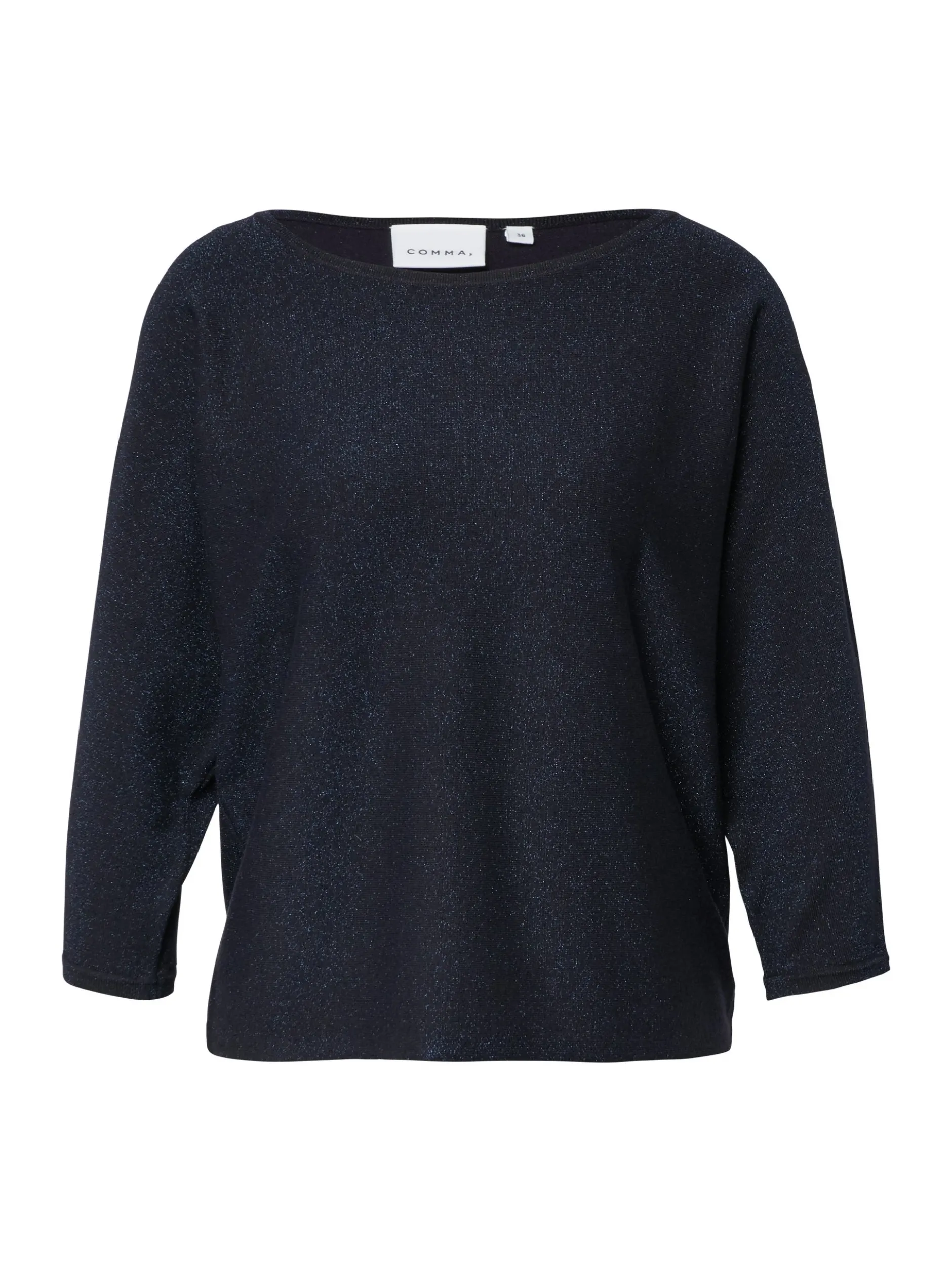 comma Damen Strickshirt in marine - Ausschnitt: Rundhals