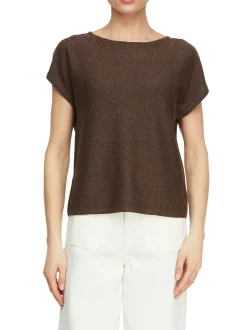 comma Damen Strickshirt in mocca roségold