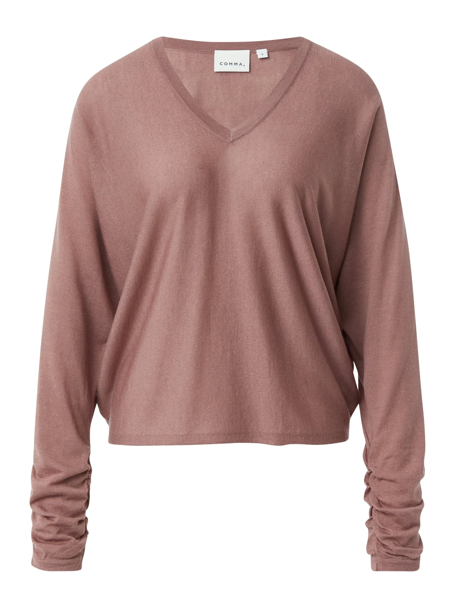 comma Damen Wollshirt in rosenholz - Ärmel: langarm