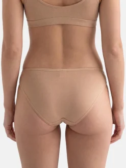 con-ta Damen Bikinislip - 6er Pack Modal in braun
