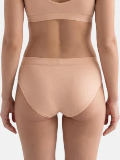 con-ta Damen Hüftslip - 6er Pack Feinripp in beige