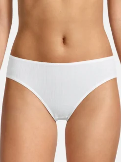 con-ta Damen Hüftslip - 3er Pack Feinripp in weiß