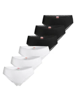 con-ta Damen Hüftslip - 6er Pack Modal in mehrfarbig