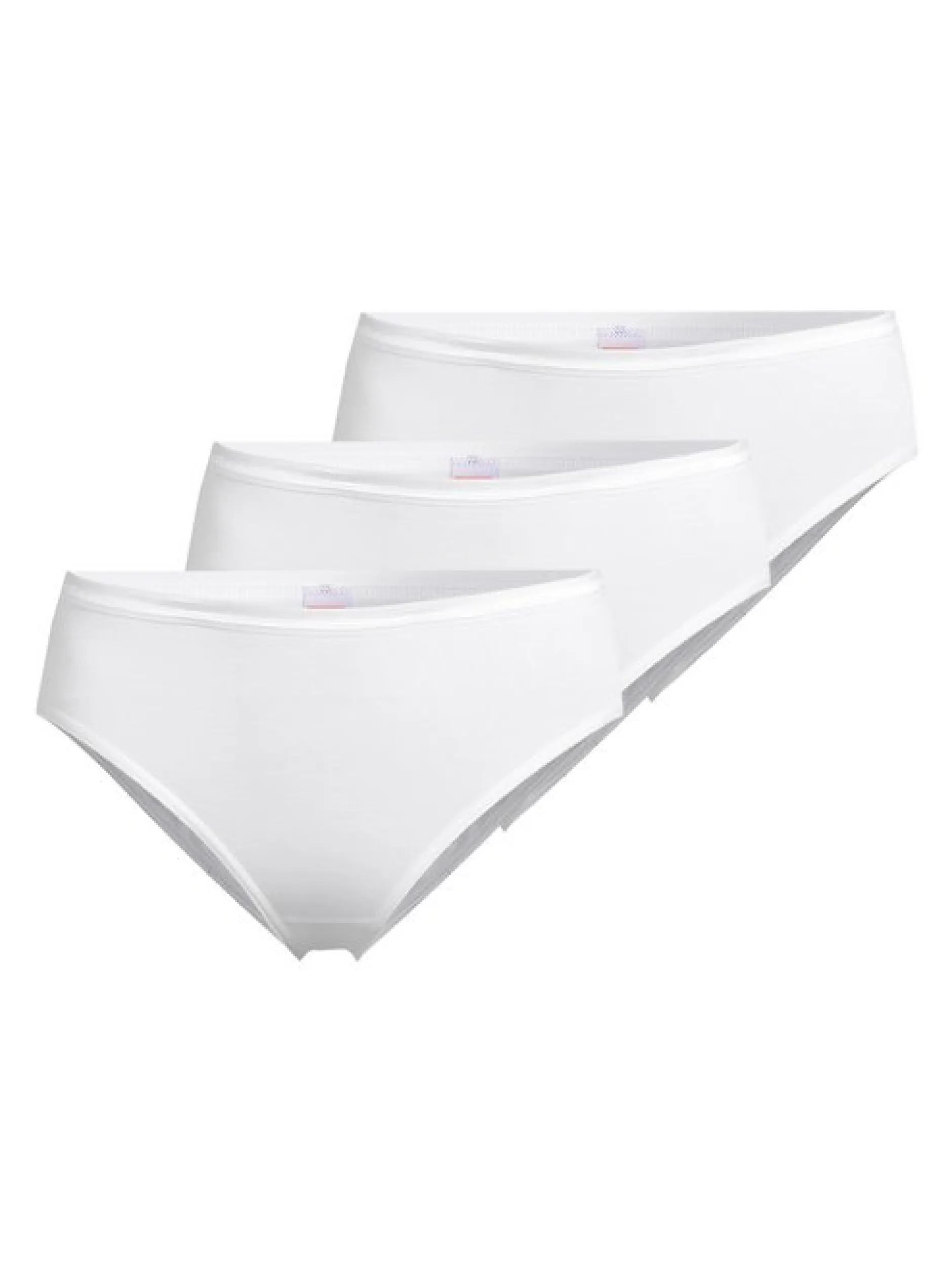con-ta Damen Hüftslip - 3er Pack Modal in weiß