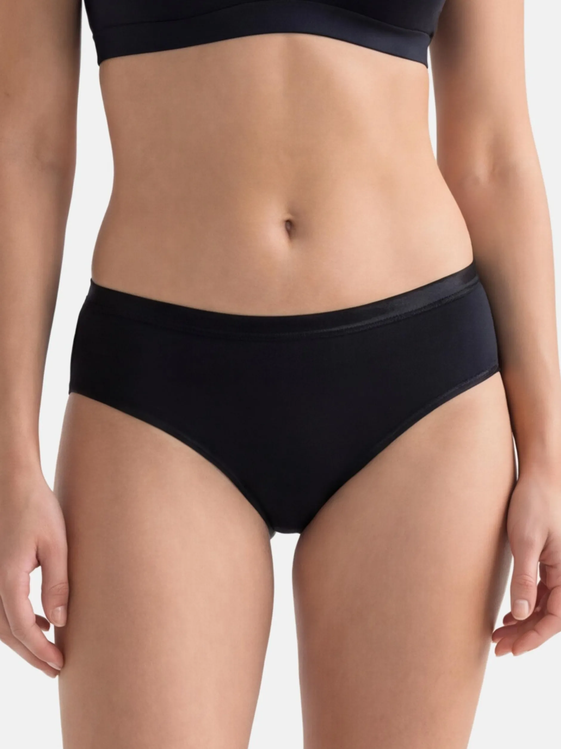 con-ta Damen Hüftslip - 6er Pack Modal in schwarz