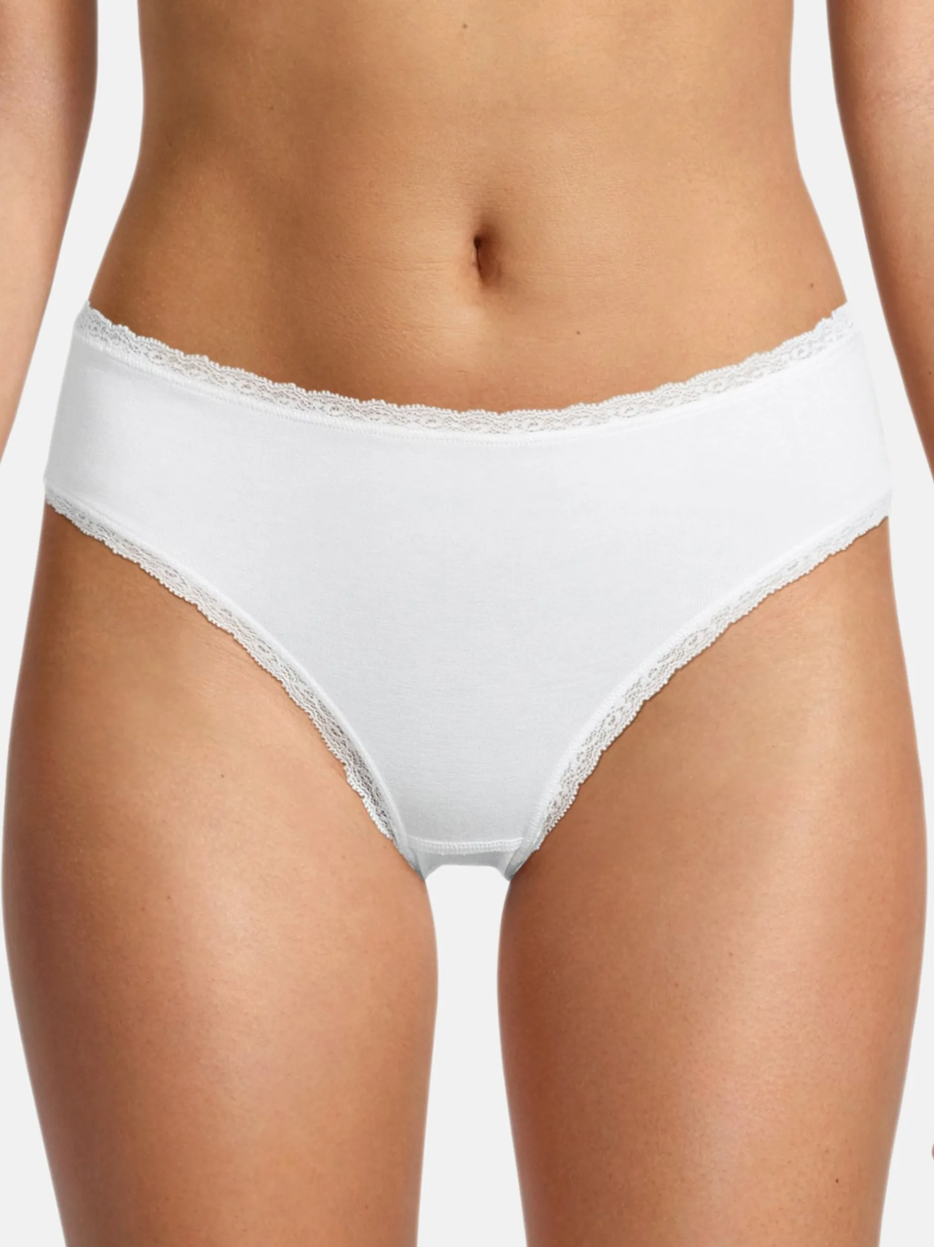 con-ta Damen Hüftslip - 3er Pack Modal in weiß