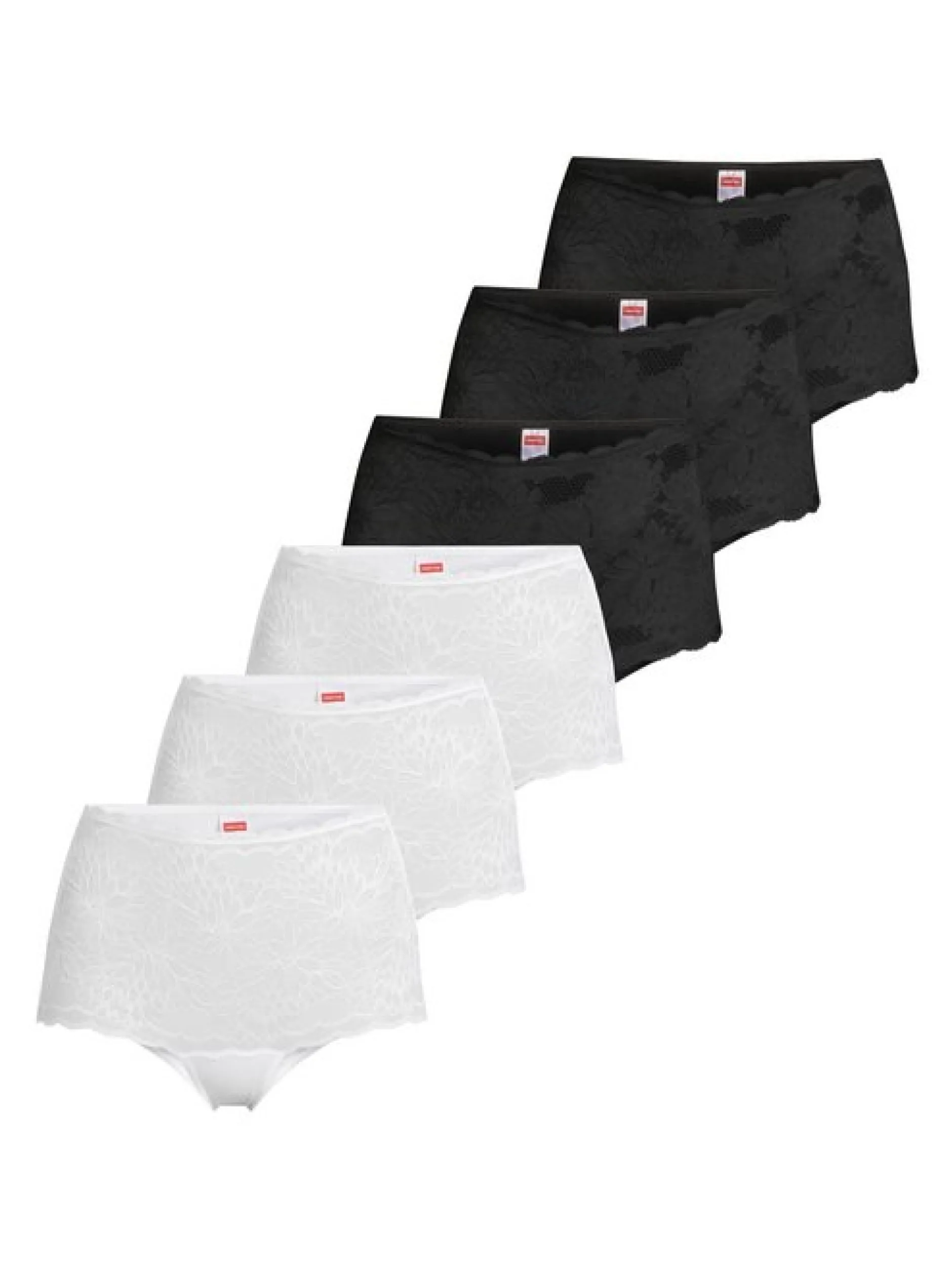 con-ta Damen Panty - 6er Pack Modal in schwarz