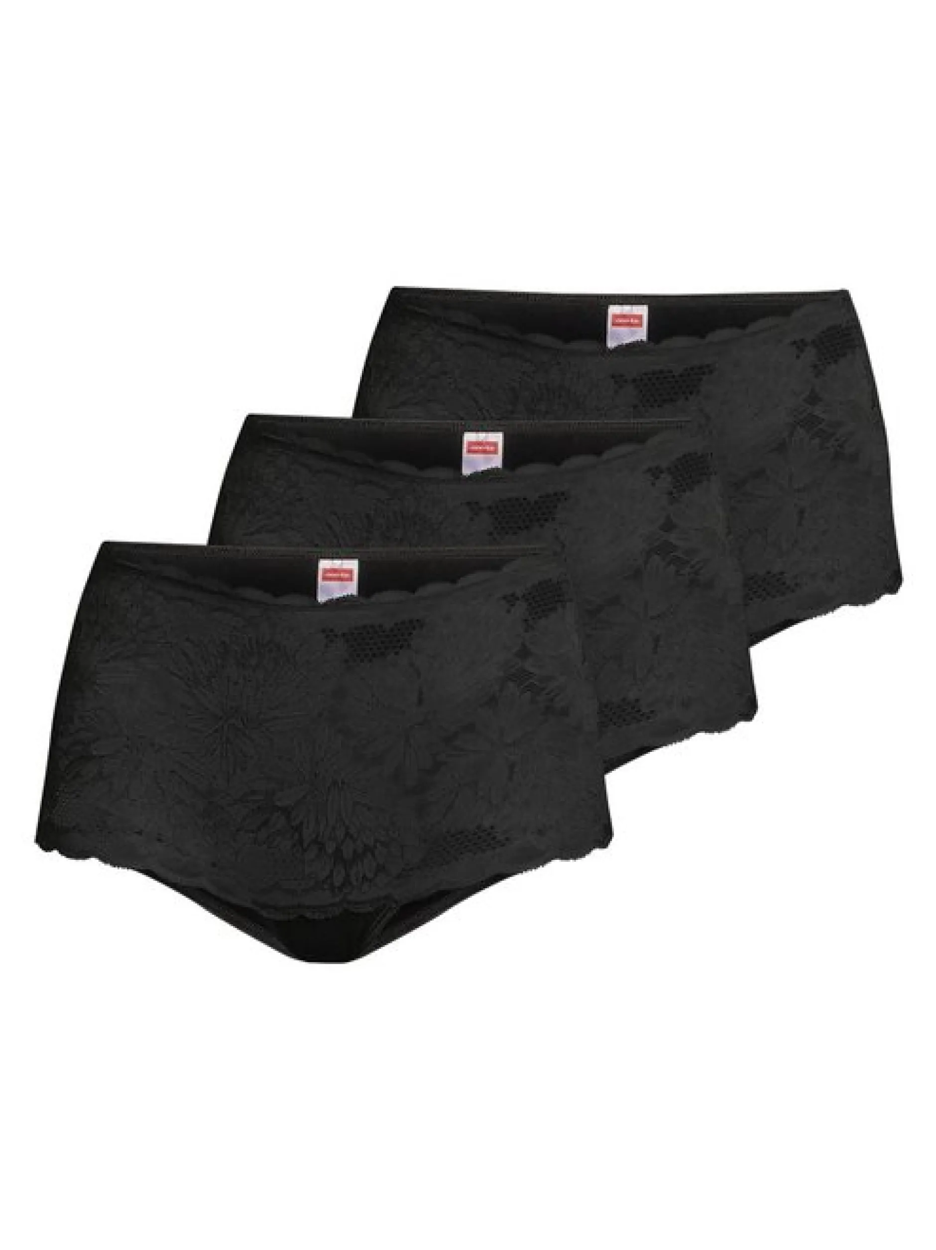 con-ta Damen Panty - 3er Pack Modal in schwarz