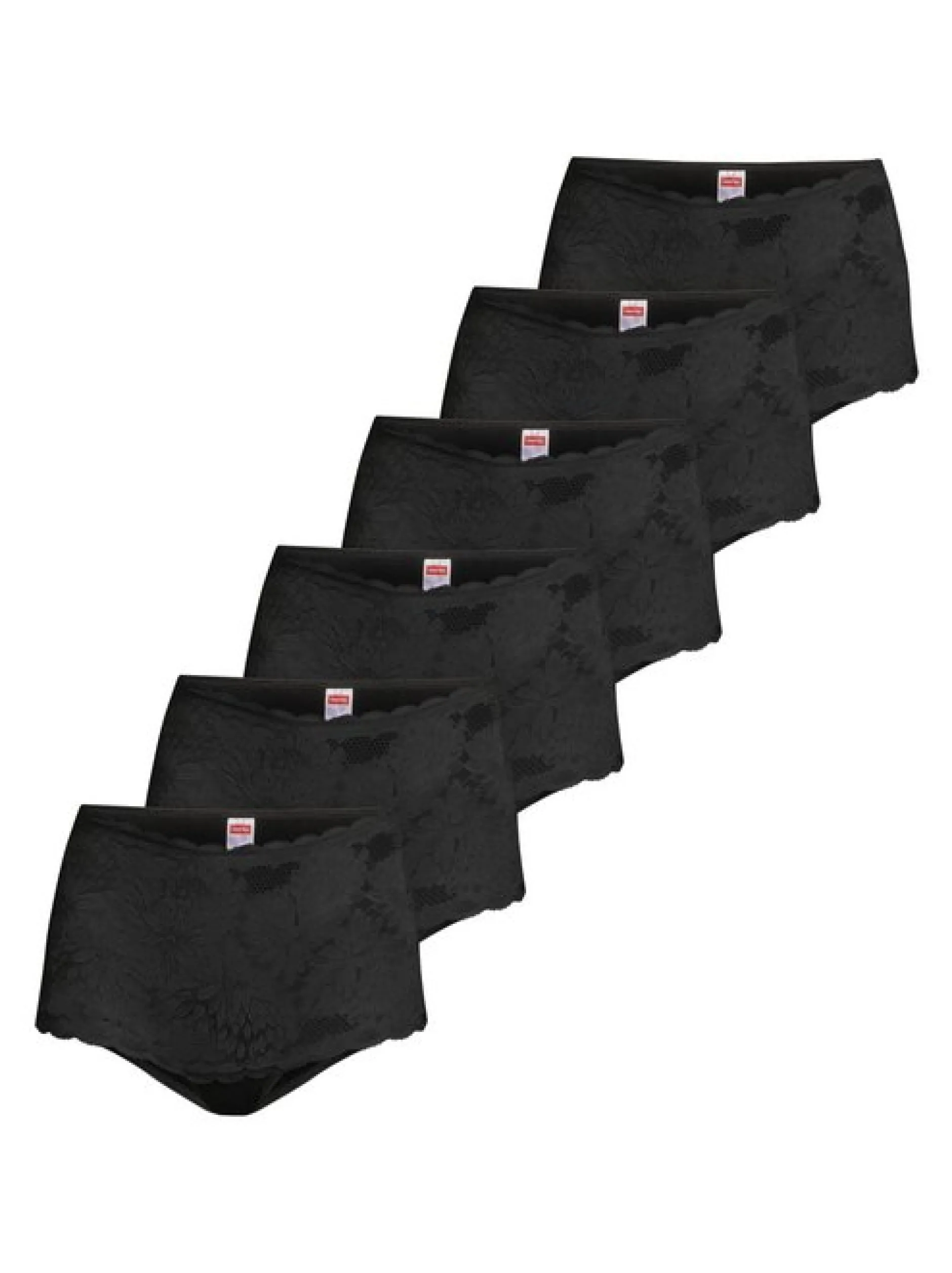 con-ta Damen Panty - 6er Pack Modal in schwarz