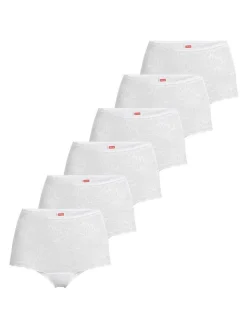 con-ta Damen Panty - 6er Pack Modal in weiß