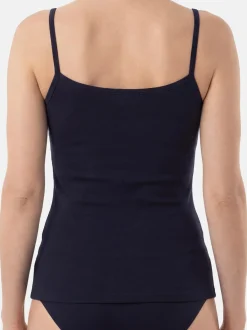 con-ta Damen Spaghetti Top - 6er Pack Modal in blau