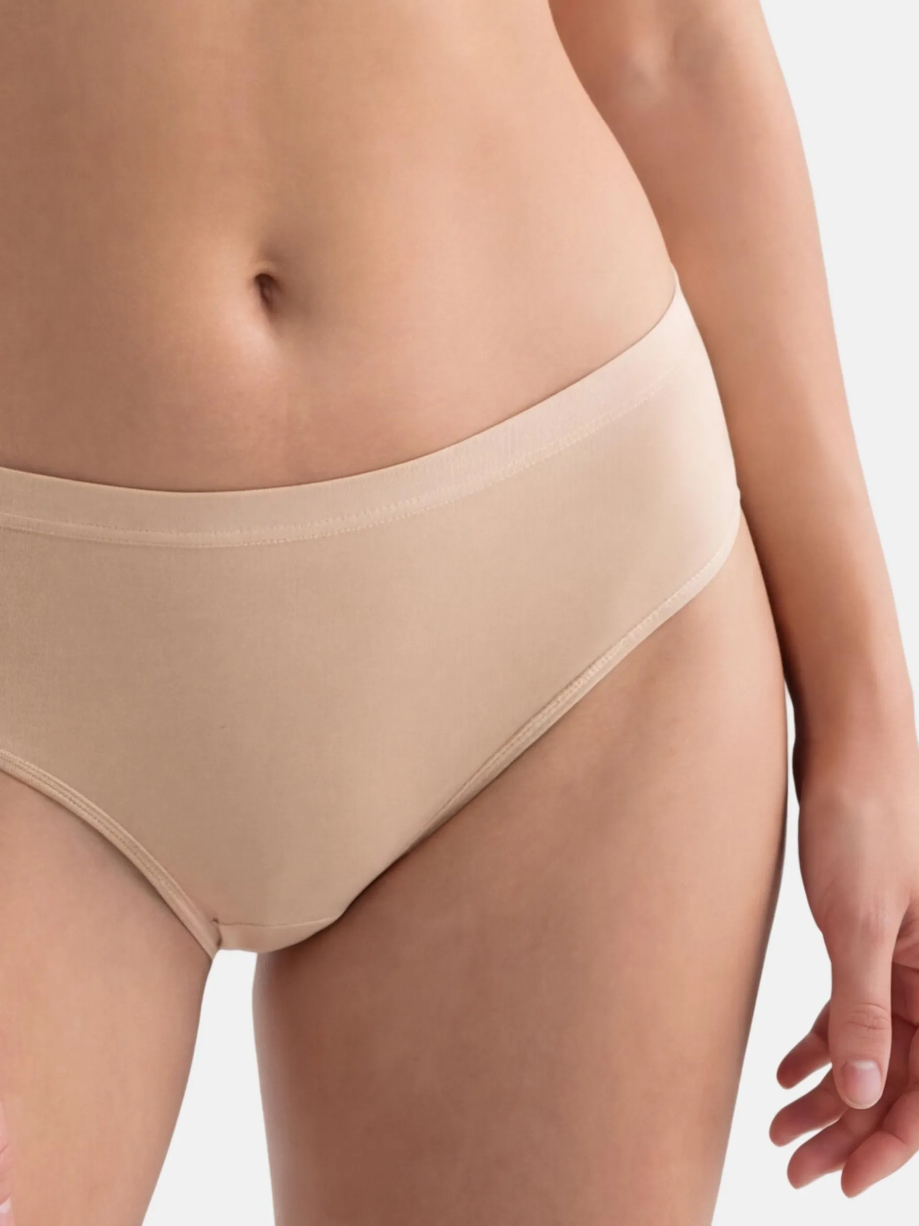 con-ta Damen Taillen Slip - 6er Pack Modal in beige