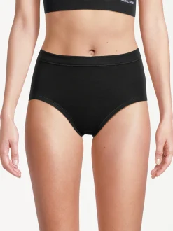 con-ta Damen Taillen Slip - 5er Pack Feinripp in schwarz