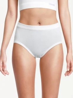 con-ta Damen Taillen Slip - 3er Pack Feinripp in weiß