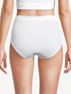 con-ta Damen Taillen Slip - 3er Pack Feinripp in weiß