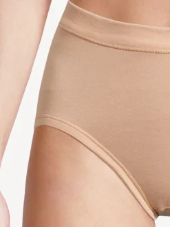 con-ta Damen Taillen Slip - 6er Pack Feinripp in beige
