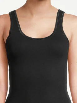 con-ta Damen Unterhemd - 6er Pack Feinripp in schwarz