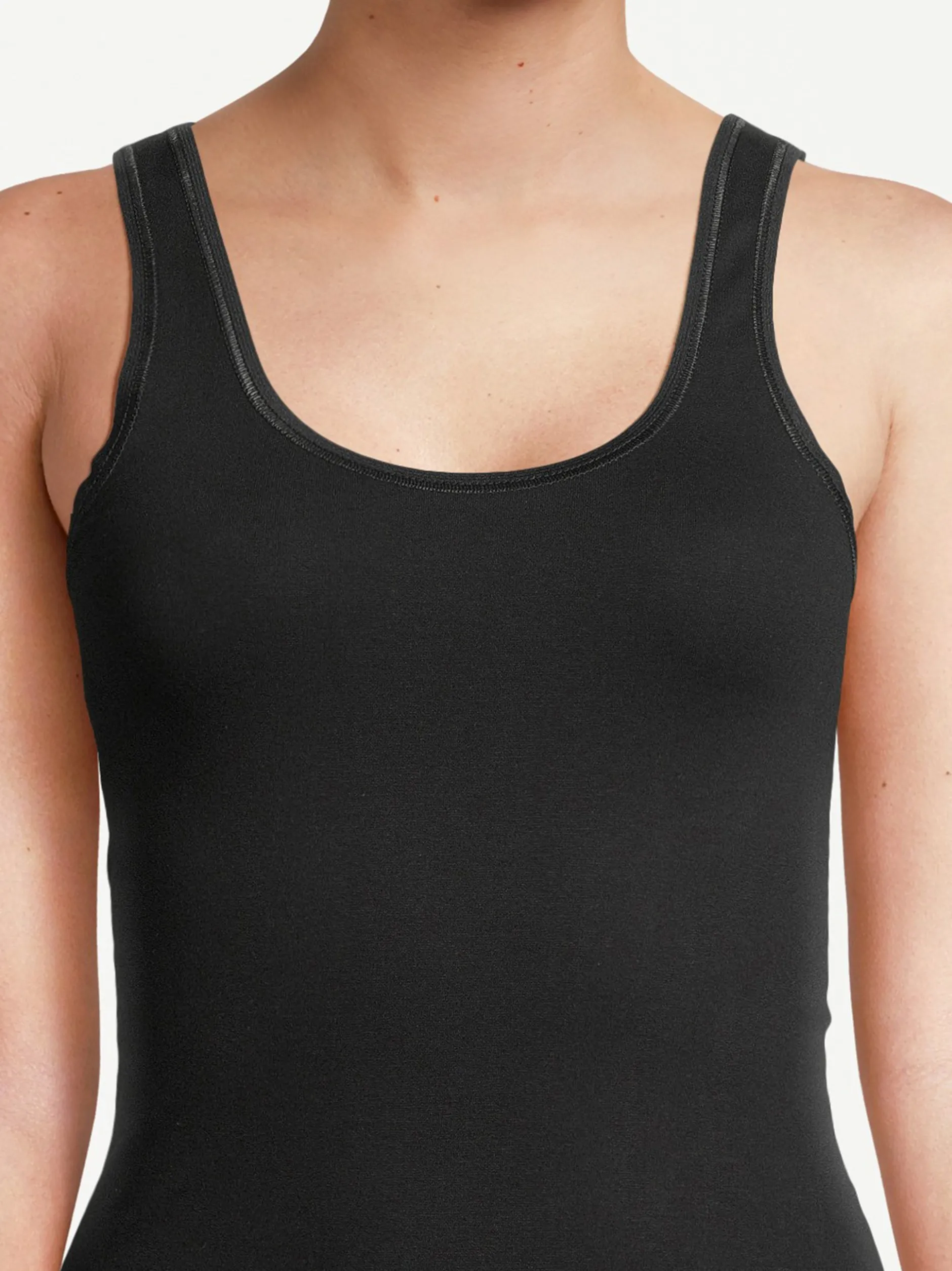 con-ta Damen Unterhemd - 6er Pack Feinripp in schwarz