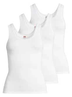 con-ta Damen Unterhemd - 3er Pack Modal in weiß