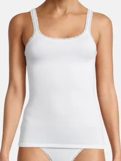 con-ta Damen Unterhemd - 3er Pack Modal in weiß