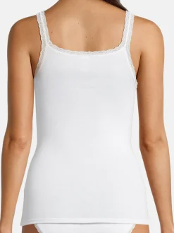 con-ta Damen Unterhemd - 3er Pack Modal in weiß