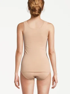 con-ta Damen Unterhemd - 6er Pack Feinripp in blau