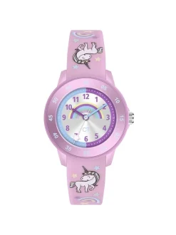 Cool Time Mädchen Armbanduhr - The Cool Pink Unicorn in rosa