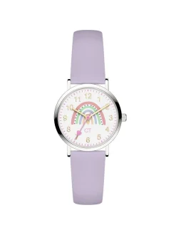 Cool Time Mädchen Armbanduhr - The Cool Lilac Rainbow in lila