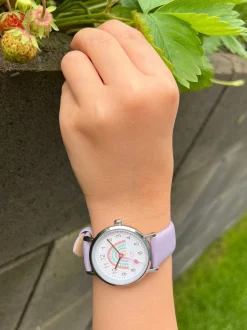 Cool Time Mädchen Armbanduhr - The Cool Lilac Rainbow in lila