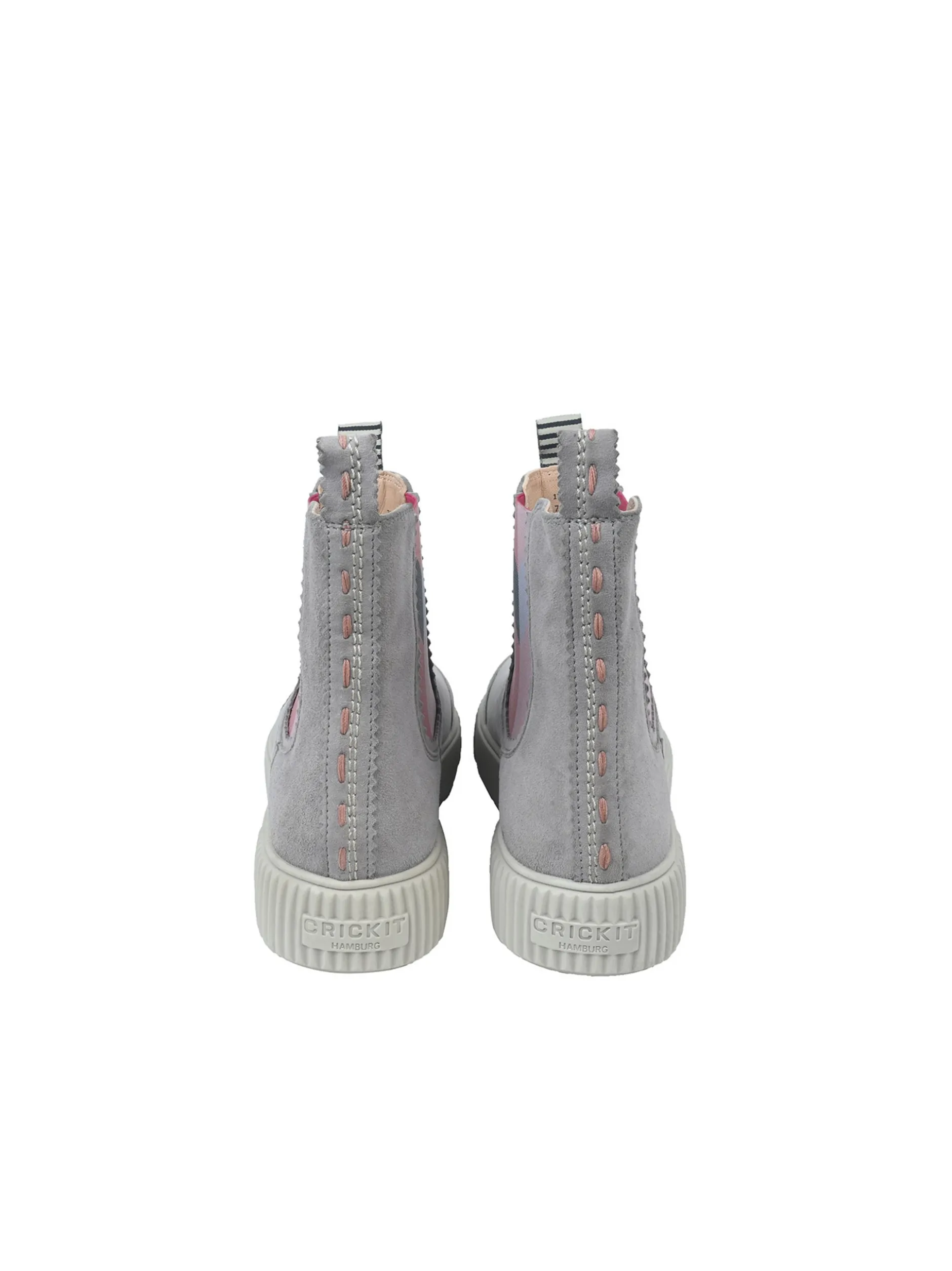Crickit Damen Chelsea-Boots - TEA in grau