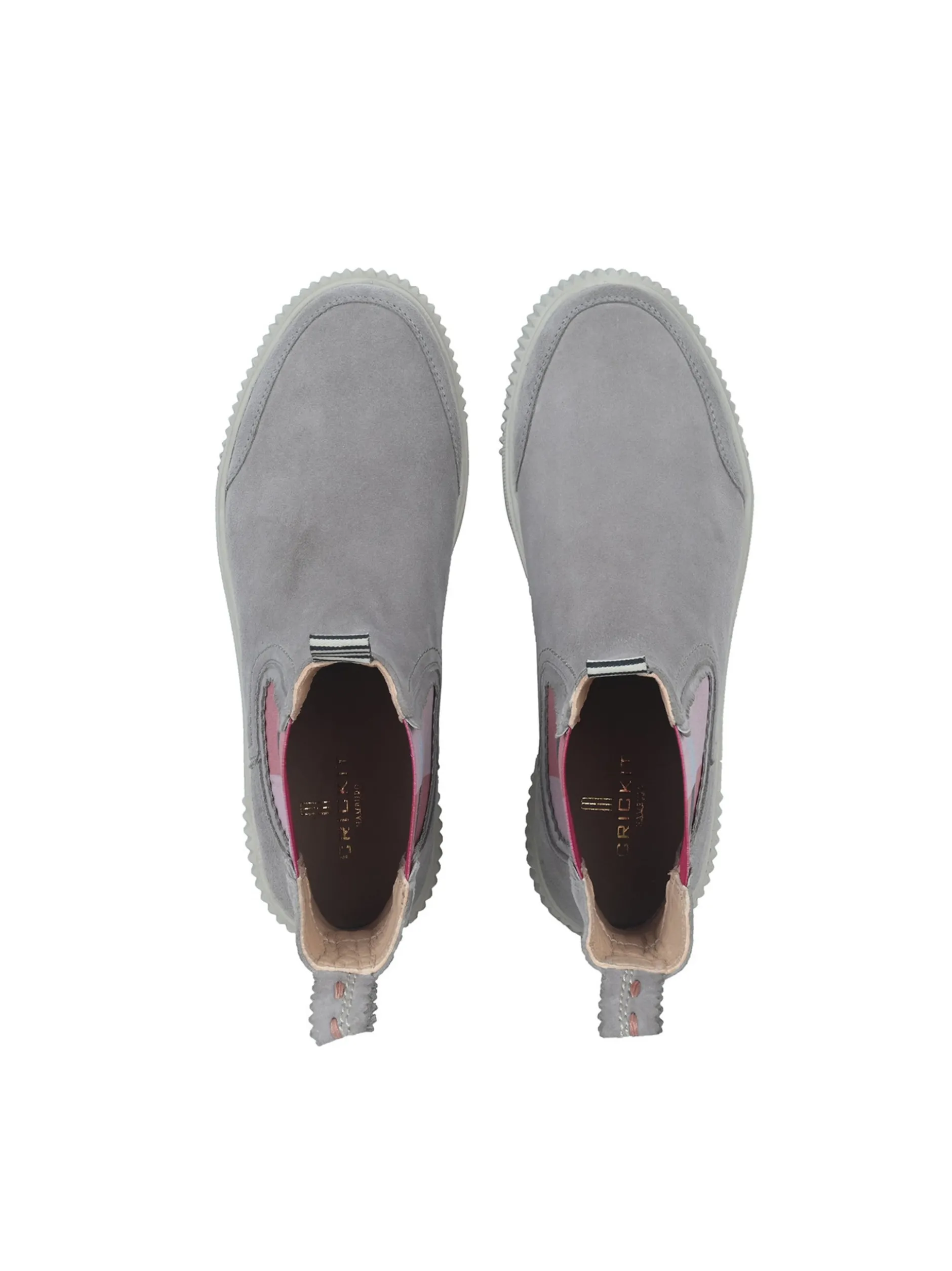 Crickit Damen Chelsea-Boots - TEA in grau