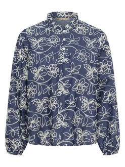 Culture Damen Bluse CUnikola in blau