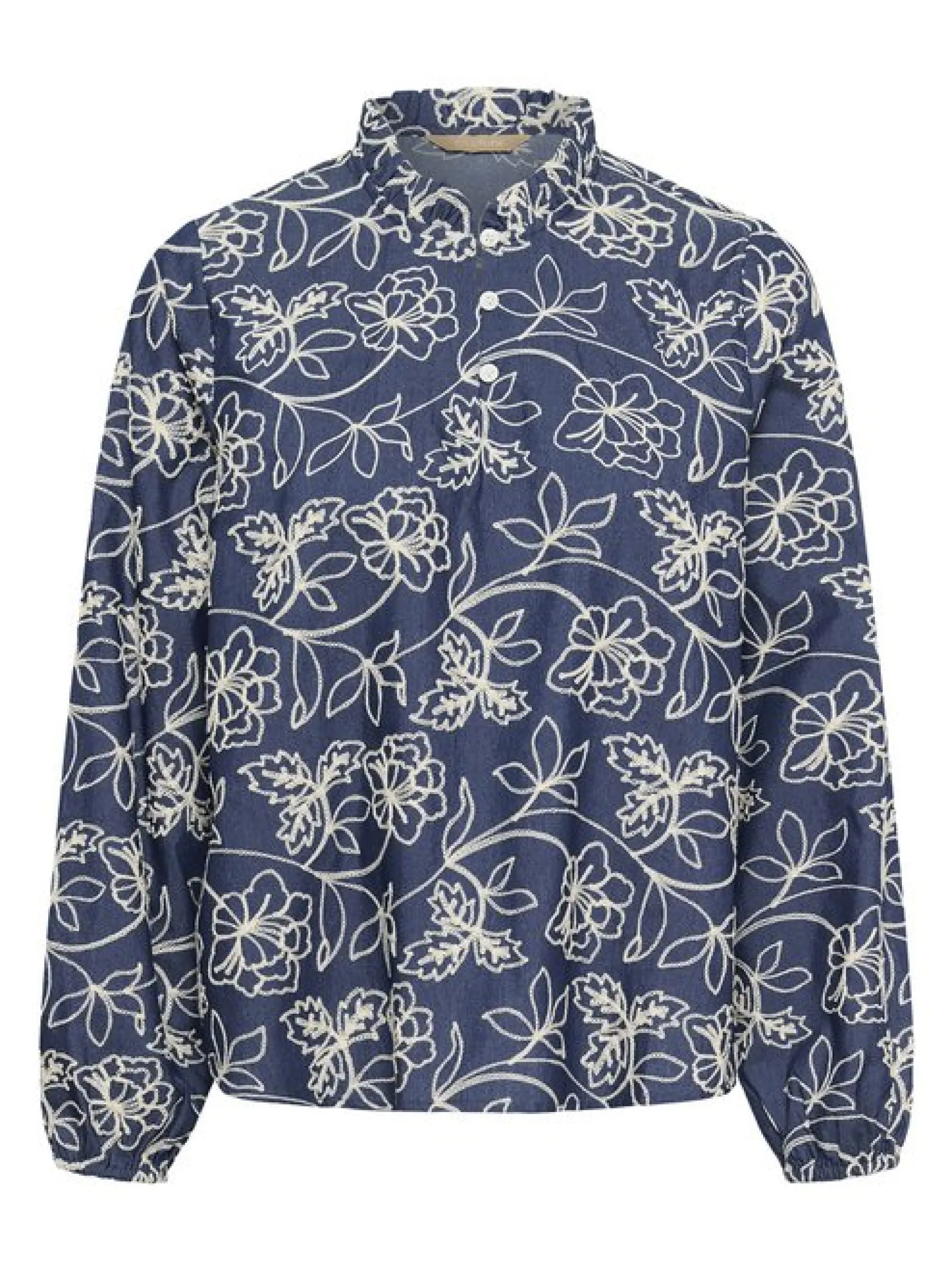Culture Damen Bluse CUnikola in blau