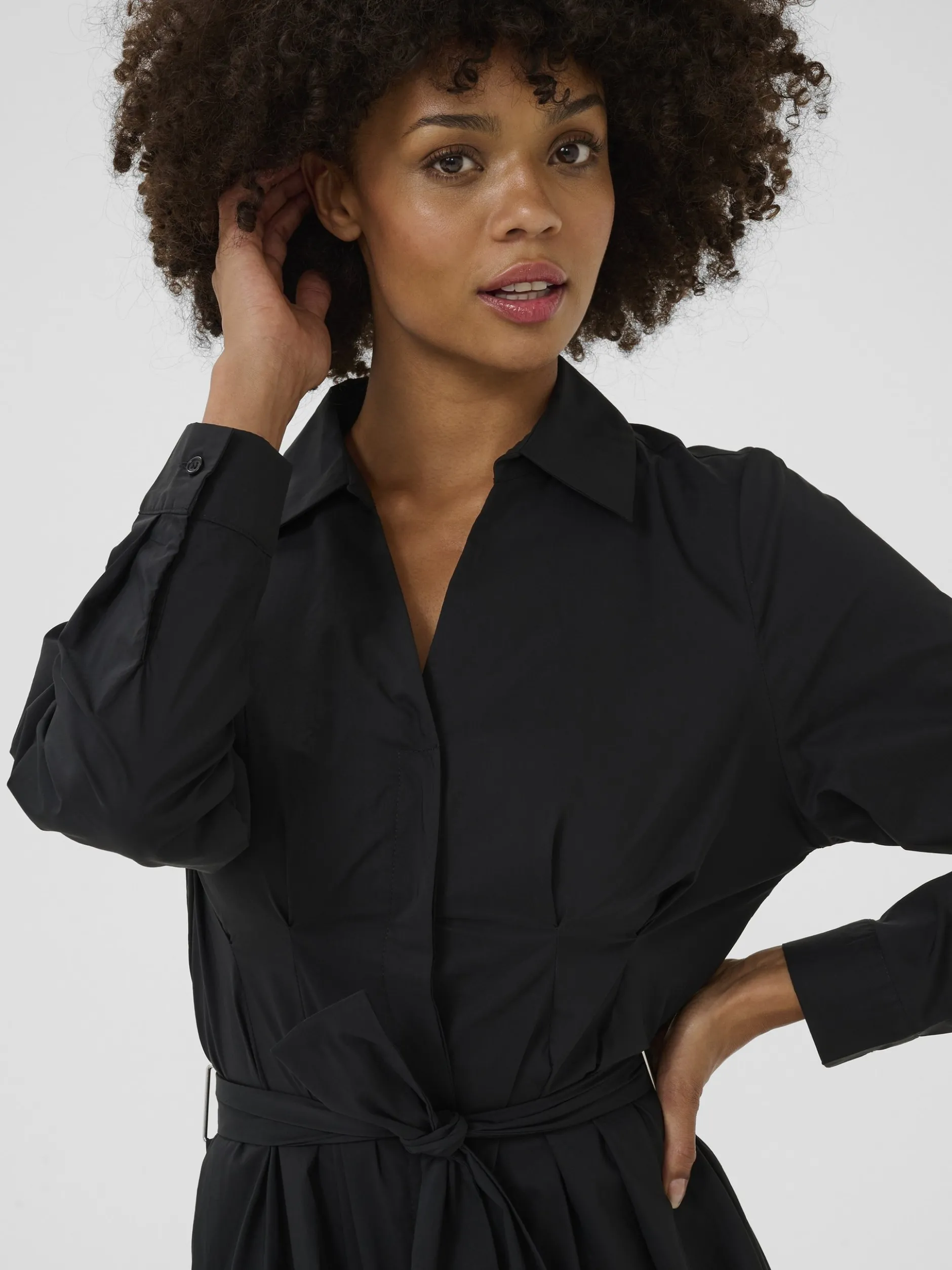 Culture Damen Kleid CUelna in schwarz