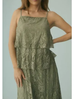 Culture Damen Kleid CUnianca in grün