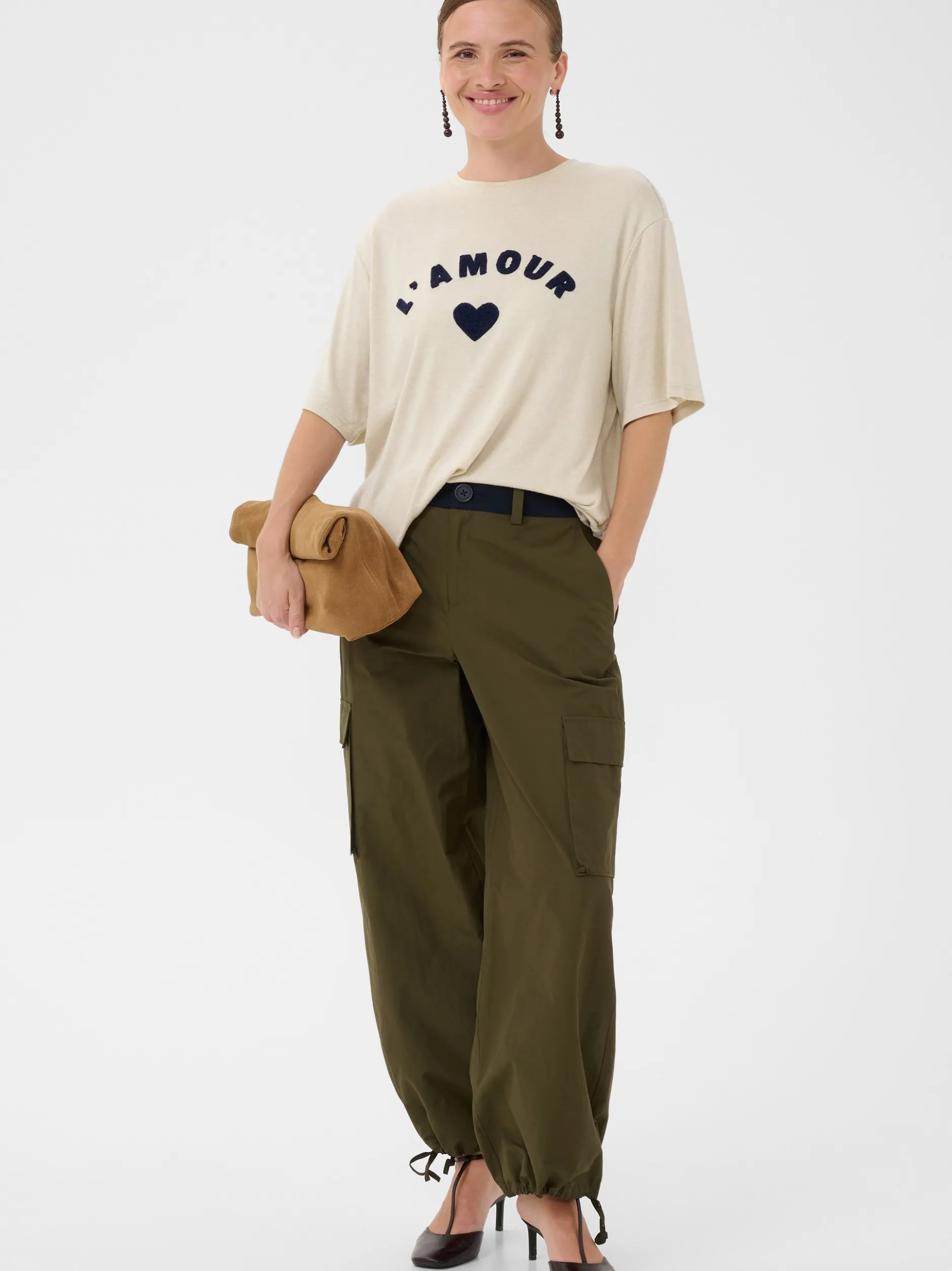 Culture Damen T-Shirt CUamour in sand