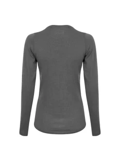 DANISH ENDURANCE Damen Langarmshirt in grau