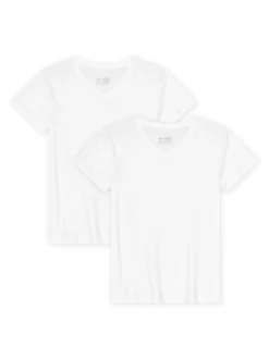 DANISH ENDURANCE Damen T-Shirt in weiß - Ärmel: kurzarm