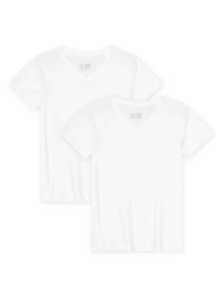 DANISH ENDURANCE Damen T-Shirt in weiß - Ärmel: kurzarm