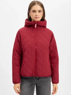 Derbe Damen Steppjacke - Quiltby in bordeaux