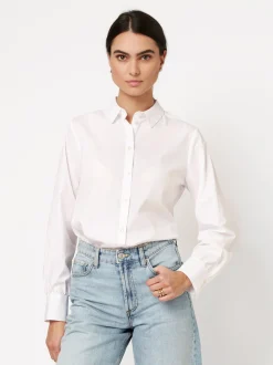 DESOTO Damen Bluse - Lizzy in weiß - Ärmel: langarm
