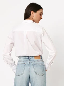 DESOTO Damen Bluse - Lizzy in weiß - Ärmel: langarm