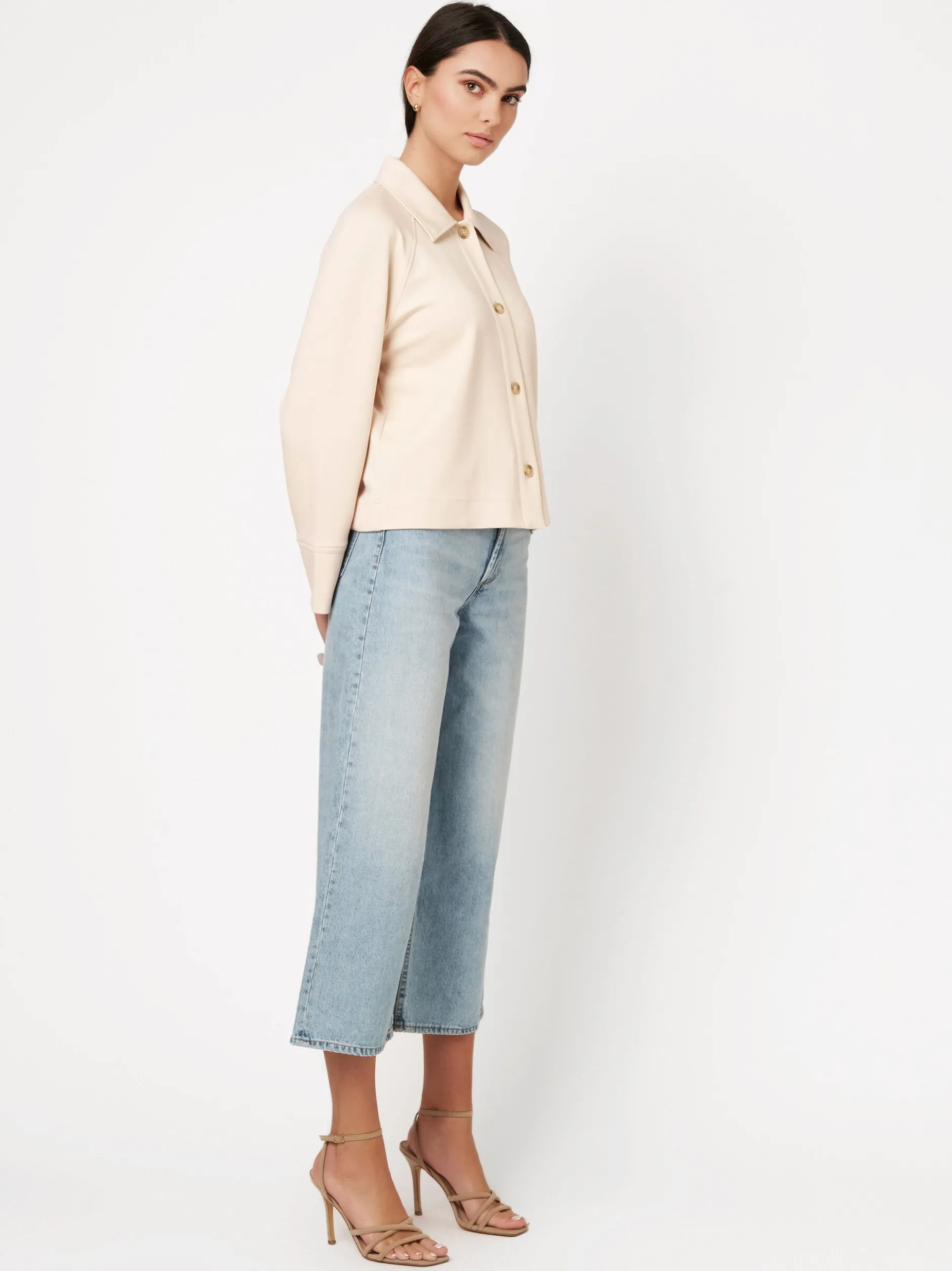 DESOTO Damen Hemdjacke - Sina in beige
